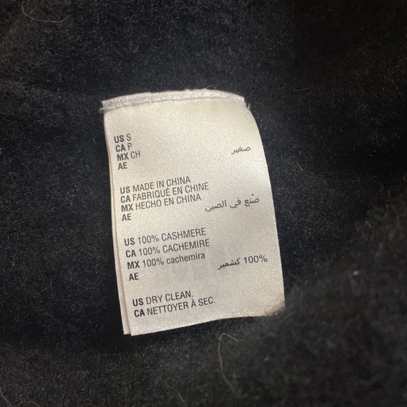 Charter Club 100% Cashmere Luxury Sweater Jumper Black Small Womens Crew Neck - Picture 4 of 5